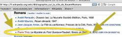 Le Mystère du pont Gustave-Flaubert dans la bibliographie sur Rouen de Wikipedia